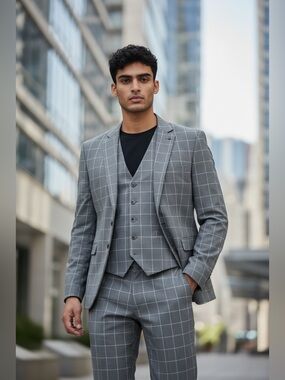 NWT - Men's 3 Piece Suit Jacket-42R/Pant-42R